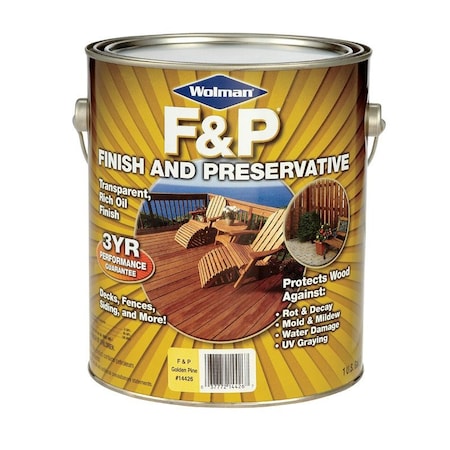 Rust-Oleum Wolman F&P Satin Golden Pine Oil-Based Wood Finish 1 gal 14426